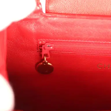 Chanel Vintage Chanel Large Kelly Red Caviar Gold Hardware | Thumbnail 9 Chanel Vintage Chanel Large Kelly Red Caviar Gold Hardware | Thumbnail 9