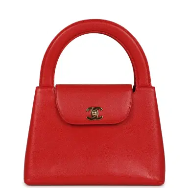 Chanel Vintage Chanel Large Kelly Red Caviar Gold Hardware | Thumbnail 1 Chanel Vintage Chanel Large Kelly Red Caviar Gold Hardware | Thumbnail 1