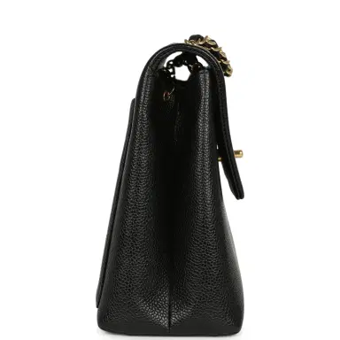 Chanel Vintage Chanel Medium Shoulder Bag Black Caviar Gold Hardware | Thumbnail 3 Chanel Vintage Chanel Medium Shoulder Bag Black Caviar Gold Hardware | Thumbnail 3