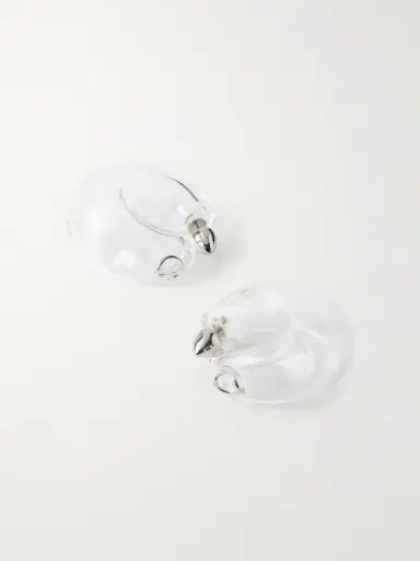 Alaïa Glass Hoop Earrings | Thumbnail 3 Alaïa Glass Hoop Earrings | Thumbnail 3