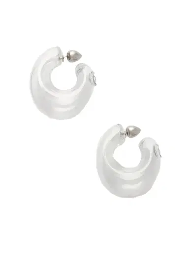 Alaïa Glass Hoop Earrings | Thumbnail 1 Alaïa Glass Hoop Earrings | Thumbnail 1