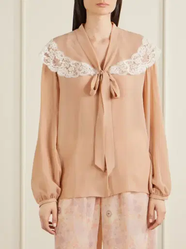 Chloé Georgette Silk Blouse | Thumbnail 3