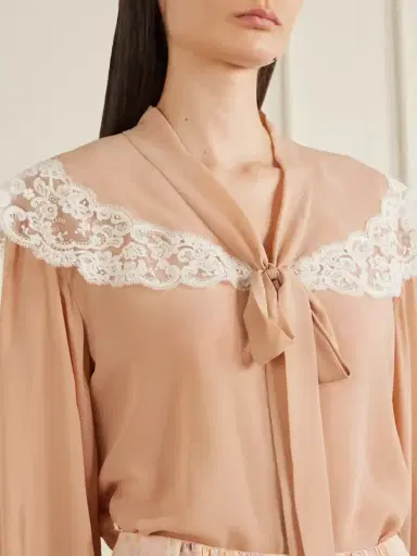 Chloé Georgette Silk Blouse | Thumbnail 5