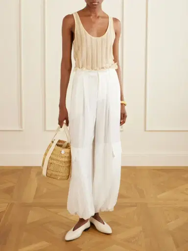 Sea Lisette Lace-trimmed Shell Balloon Pants | Thumbnail 2 Sea Lisette Lace-trimmed Shell Balloon Pants | Thumbnail 2