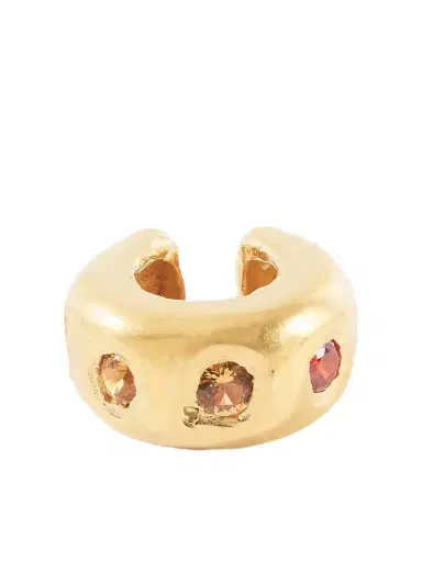 Simuero Sol Gold-plated Cubic Zirconia, Sapphire Ear Cuff | Thumbnail 1