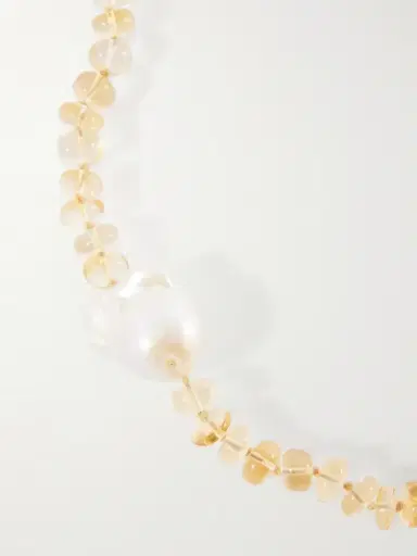 Loren Stewart Sunsalt Baroque 14-karat Gold, Citrine And Pearl Beaded Bracelet | Thumbnail 4 Loren Stewart Sunsalt Baroque 14-karat Gold, Citrine And Pearl Beaded Bracelet | Thumbnail 4