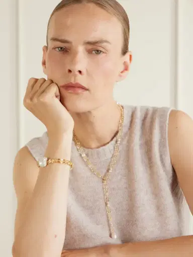 Loren Stewart Sunsalt Baroque 14-karat Gold, Citrine And Pearl Beaded Bracelet | Thumbnail 5 Loren Stewart Sunsalt Baroque 14-karat Gold, Citrine And Pearl Beaded Bracelet | Thumbnail 5