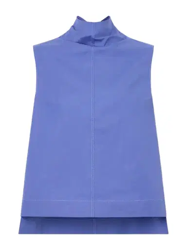 Brandon Maxwell The Finn Cotton-poplin Turtleneck Blouse | Thumbnail 1