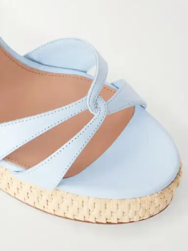 Aquazzura You And I 110 Leather Wedge Sandals | Thumbnail 5