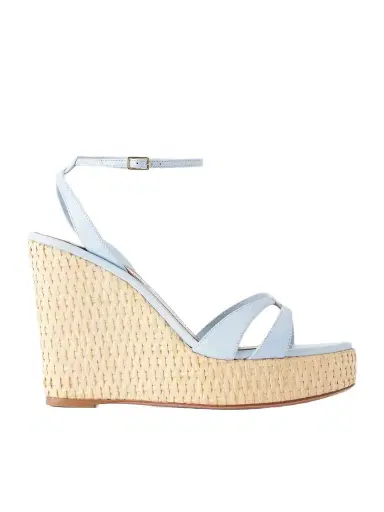 Aquazzura You And I 110 Leather Wedge Sandals | Thumbnail 1