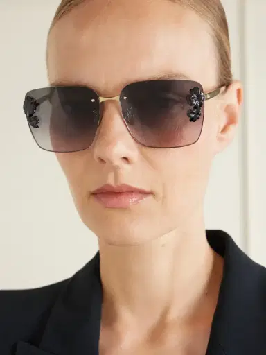 DIOR Eyewear Dior Clover S2u Square-frame Gold-tone Sunglasses | Thumbnail 2 DIOR Eyewear Dior Clover S2u Square-frame Gold-tone Sunglasses | Thumbnail 2