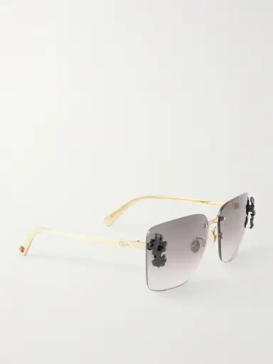 DIOR Eyewear Dior Clover S2u Square-frame Gold-tone Sunglasses | Thumbnail 3 DIOR Eyewear Dior Clover S2u Square-frame Gold-tone Sunglasses | Thumbnail 3