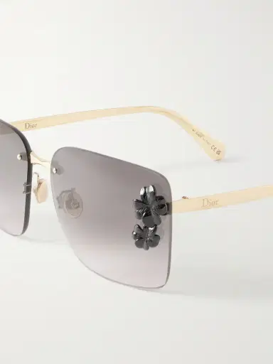 DIOR Eyewear Dior Clover S2u Square-frame Gold-tone Sunglasses | Thumbnail 4 DIOR Eyewear Dior Clover S2u Square-frame Gold-tone Sunglasses | Thumbnail 4