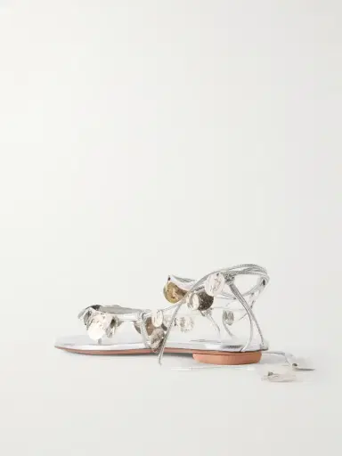 Aquazzura Florin Embellished Leather Thong Sandals | Thumbnail 3 Aquazzura Florin Embellished Leather Thong Sandals | Thumbnail 3