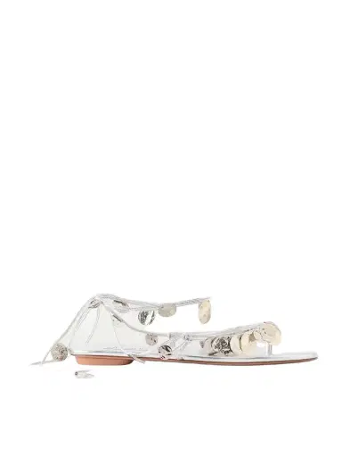 Aquazzura Florin Embellished Leather Thong Sandals | Thumbnail 1 Aquazzura Florin Embellished Leather Thong Sandals | Thumbnail 1