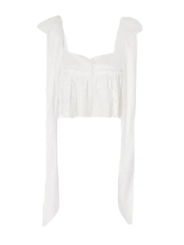 Chloé Cropped Bow-detailed Broderie Anglaise Cotton Top