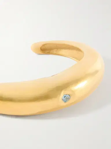 Simuero Delfina Gold-plated Cubic Zirconia Bangle | Thumbnail 4