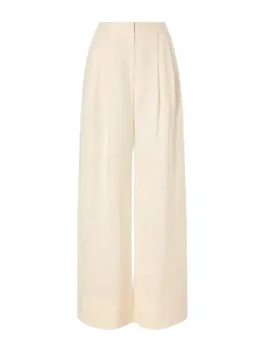 ANDRES OTALORA Ancestra Pleated Linen Wide-leg Pants | Thumbnail 1