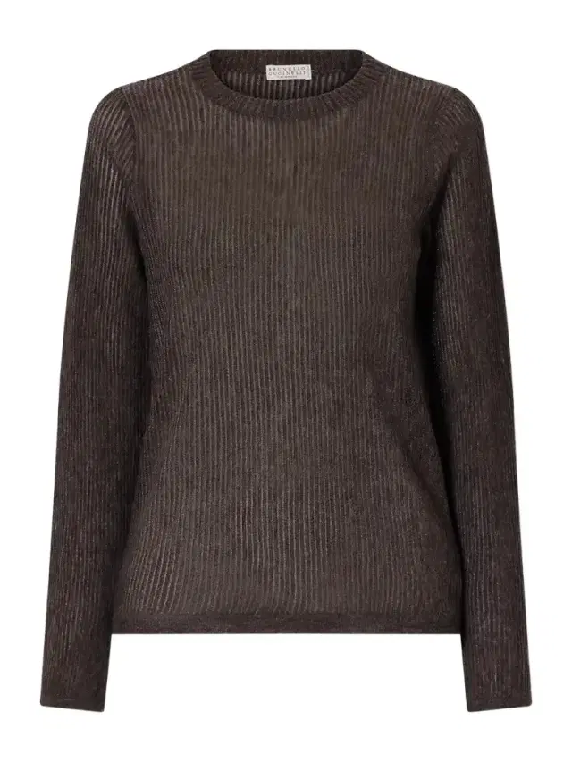 Brunello Cucinelli Metallic Silk, Alpaca And Wool-blend Sweater
