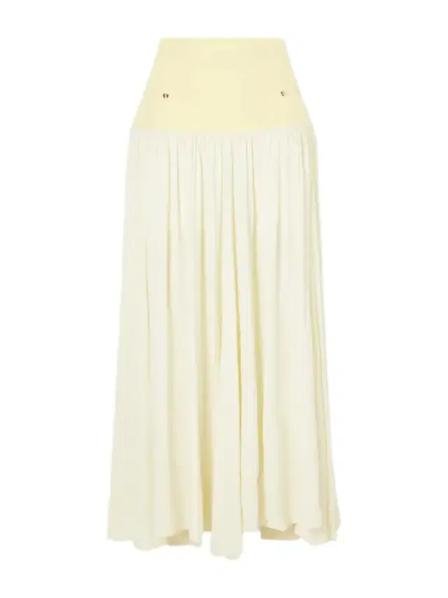 Rabanne Cotton And Crepe Maxi Skirt