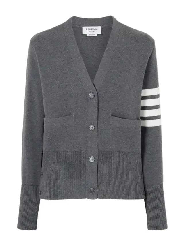 Thom Browne Grosgrain-trimmed Striped Cotton Cardigan