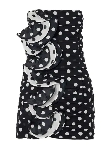 Charo Ruiz Rocio Ruffled Polka-dot Cotton-blend Voile Mini Dress | Thumbnail 1 Charo Ruiz Rocio Ruffled Polka-dot Cotton-blend Voile Mini Dress | Thumbnail 1