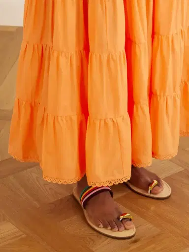 AMANU The Lusaka Embellished Leather-trimmed Suede Sandals | Thumbnail 2 AMANU The Lusaka Embellished Leather-trimmed Suede Sandals | Thumbnail 2