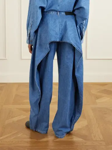 Loewe Pleated Mid-rise Wide-leg Jeans | Thumbnail 4 Loewe Pleated Mid-rise Wide-leg Jeans | Thumbnail 4