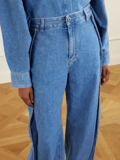 Loewe Pleated Mid-rise Wide-leg Jeans | Thumbnail 6 Loewe Pleated Mid-rise Wide-leg Jeans | Thumbnail 6