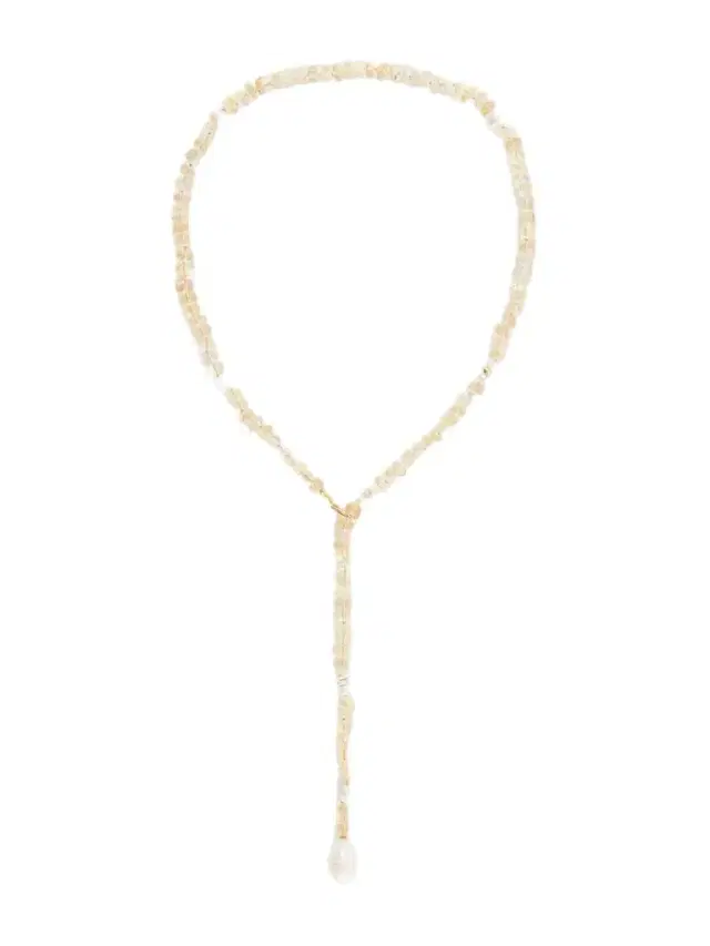 Loren Stewart Solstice Sautoir 14-karat Gold, Pearl And Citrine Beaded Necklace