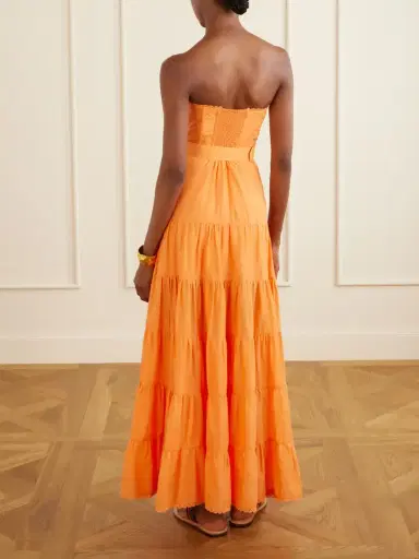 Charo Ruiz Danny Guipure Lace-trimmed Cotton-blend Voile Midi Dress | Thumbnail 3