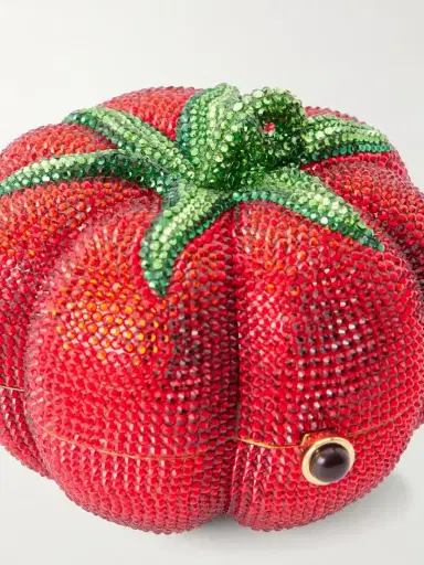 Judith Leiber Couture Tomato Crystal-embellished Gold-tone Clutch | Thumbnail 5 Judith Leiber Couture Tomato Crystal-embellished Gold-tone Clutch | Thumbnail 5