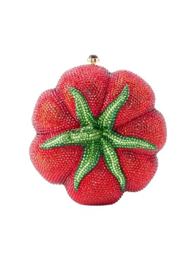 Judith Leiber Couture Tomato Crystal-embellished Gold-tone Clutch | Thumbnail 1 Judith Leiber Couture Tomato Crystal-embellished Gold-tone Clutch | Thumbnail 1