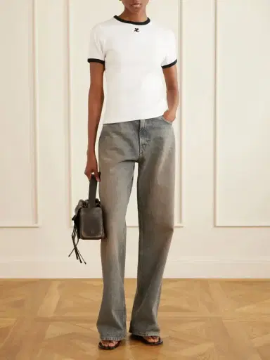 Courrèges Cotton-jersey T-shirt | Thumbnail 2 Courrèges Cotton-jersey T-shirt | Thumbnail 2