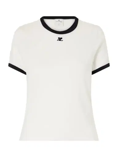 Courrèges Cotton-jersey T-shirt | Thumbnail 1 Courrèges Cotton-jersey T-shirt | Thumbnail 1