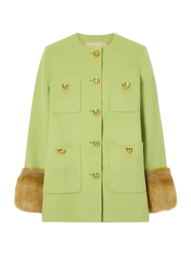 Valentino Garavani Shearling-trimmed Wool And Cashmere-blend Coat