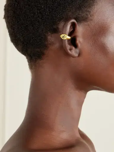 Simuero Faro Gold-plated, Amethyst Ear Cuff | Thumbnail 2 Simuero Faro Gold-plated, Amethyst Ear Cuff | Thumbnail 2