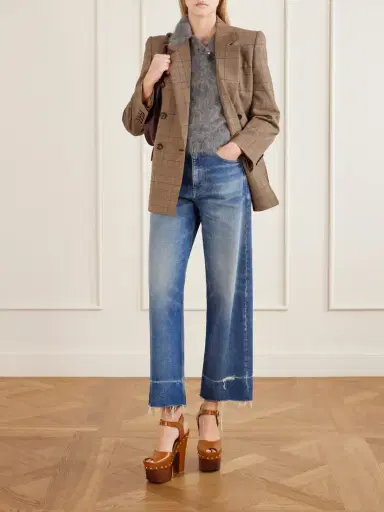 Chloé Double-breasted Checked Wool Blazer | Thumbnail 2 Chloé Double-breasted Checked Wool Blazer | Thumbnail 2