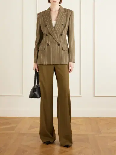 Max Mara Balta Double-breasted Striped Jersey Blazer | Thumbnail 2 Max Mara Balta Double-breasted Striped Jersey Blazer | Thumbnail 2