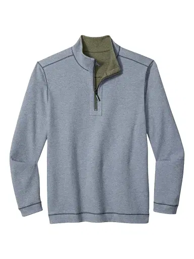 Tommy Bahama Men's Flipview Quarter-Zip Sweater | Thumbnail 2 Tommy Bahama Men's Flipview Quarter-Zip Sweater | Thumbnail 2