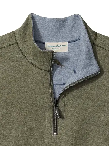 Tommy Bahama Men's Flipview Quarter-Zip Sweater | Thumbnail 3 Tommy Bahama Men's Flipview Quarter-Zip Sweater | Thumbnail 3