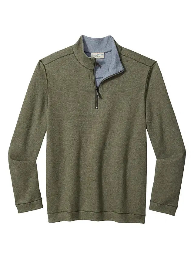 Tommy Bahama Men's Flipview Quarter-Zip Sweater
