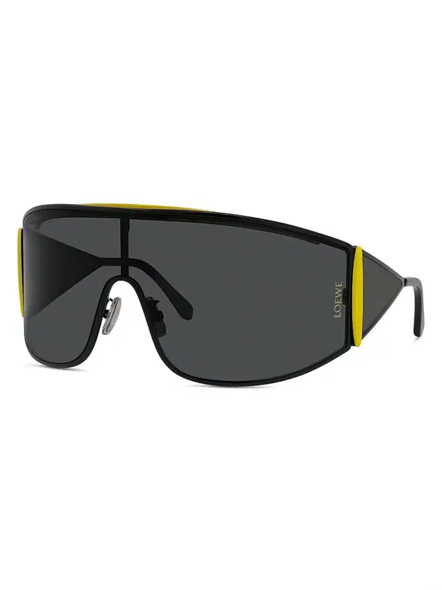 LOEWE Women's Signature Wrap Sunglasses - Matte Black Smoke