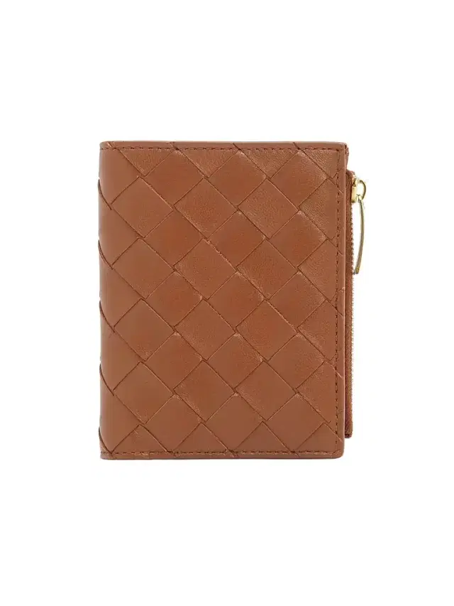 Bottega Veneta Women's Intrecciato Leather Bifold Wallet - Tannin Gold