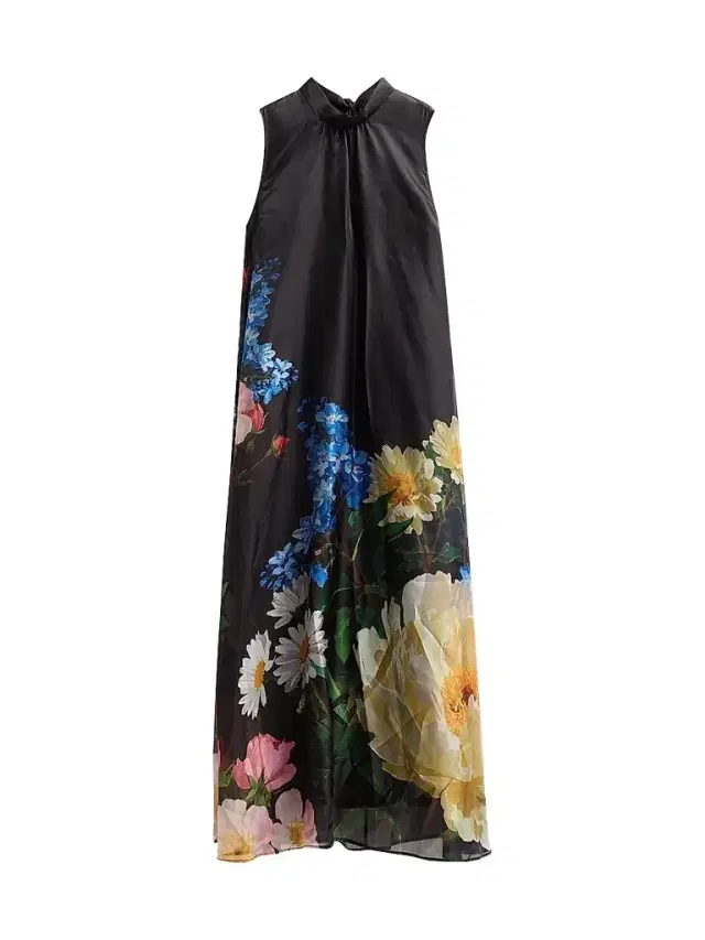 Elie Tahari Women's July The Christina Floral Sheer-Overlay Maxi Dress - Moon Flower Print