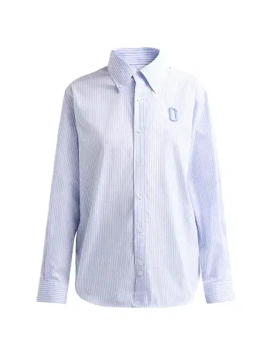 Marc Jacobs Women's Pop J Marc Poplin Shirt - Blue Mist Multi - Size XS | Thumbnail 1