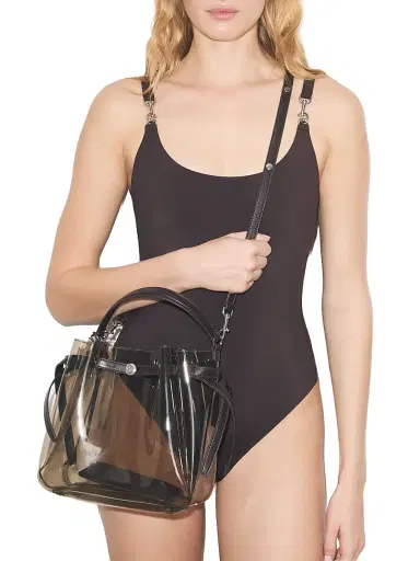 Tory Burch Women's Clear Bucket Bag - Rootbeer Float | Thumbnail 4