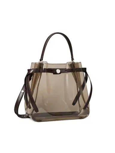Tory Burch Women's Clear Bucket Bag - Rootbeer Float | Thumbnail 7