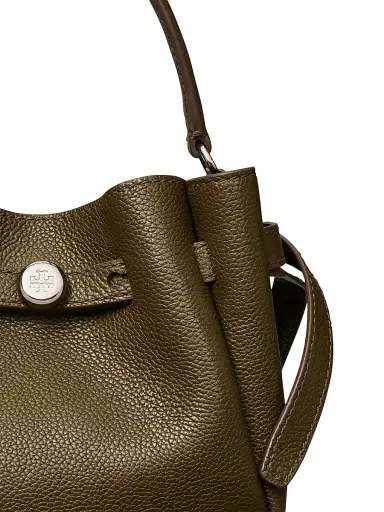 Tory Burch Women's Mini Romy Leather Bucket Bag - Leccio | Thumbnail 5
