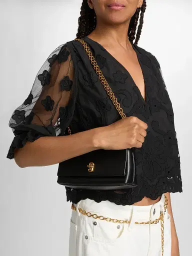 Ramy Brook Women's Esmeralda Embroidered Blouse - Black Embroidery - Size XL | Thumbnail 6